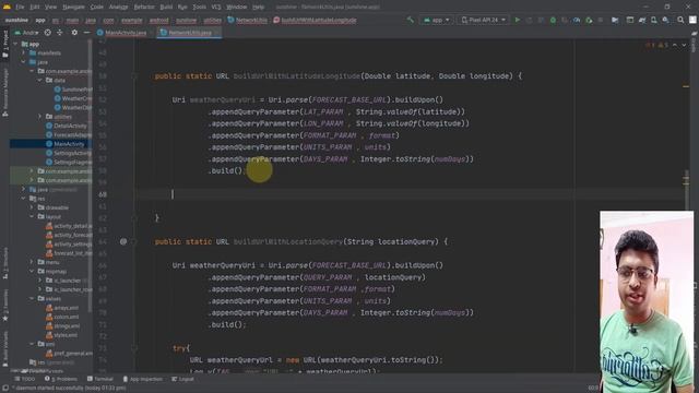 Class 437 - Building URL With latitude Longitude | Android App Development Complete Course In Hindi смотреть онлайн