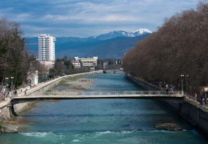 река СОЧИ январь SOCHI River January