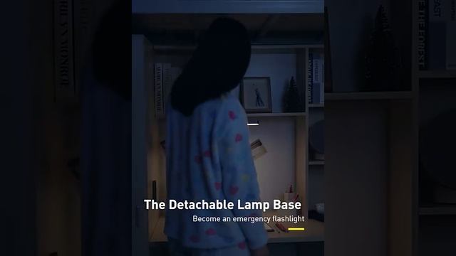 Baseus Night Light Hanging Magnetic LED Table Lamp Stepless Dimming Desk Lamp Rechargeable Cabinet