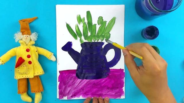 Рисуем красками ЦВЕТЫ 2 июня смотреть онлайн