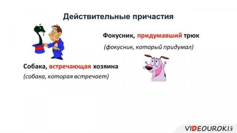 Действительные и страдательные причастия