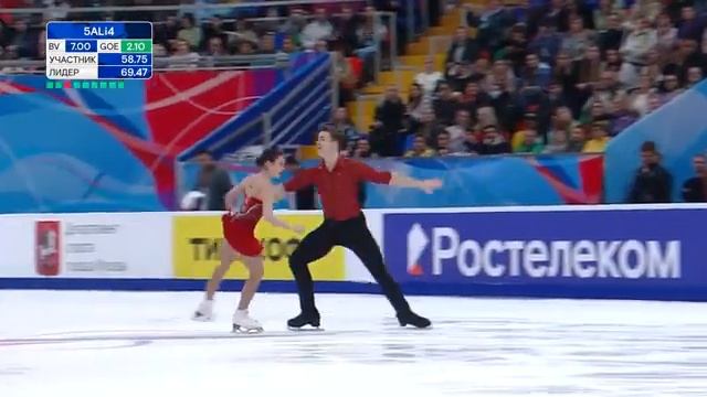 Юлия Артемьева — Алексей Брюханов. ПП. 6-й этап Гран-при России по фигурному катанию 2023. Москва смотреть онлайн