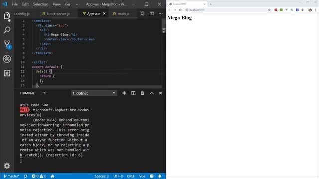 .Net Core x Vue x Angular - Blog Ep.6 - Vue SSR Part 1 смотреть онлайн