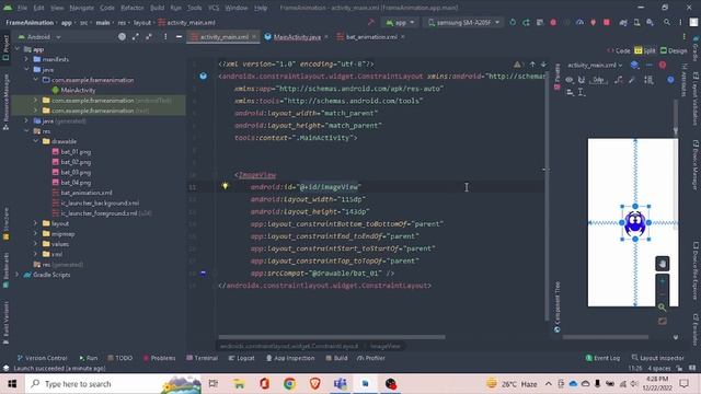 Frame Animation in android using java. смотреть онлайн