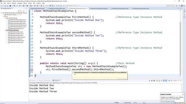 43 - Method Chaining in Java (Hindi/Urdu) смотреть онлайн