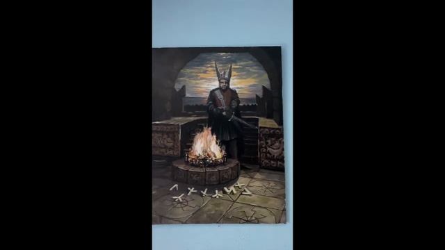 Картина-артефакт "Вотан у алтаря Одина"