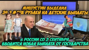 Мишустин действительно выделил 34,3 млрд рублей на детские выплаты. Также вводится новая выплата!
