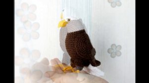 Белоголовый орел вязанный крючком/ Crochet bald eagle.