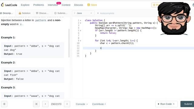 Leetcode Question 290 "Word Pattern" in Java смотреть онлайн