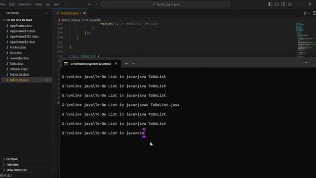 Simple To-Do List java Project