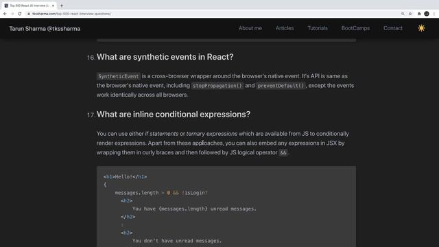 React Interview Questions #01 смотреть онлайн