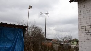 Ветрогенератор 12в 300вт шум от ветряка ( wind generator )