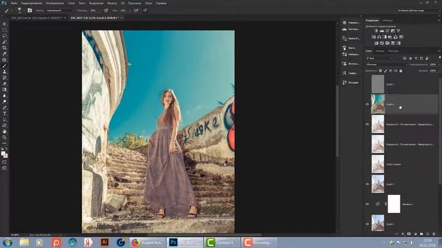 New lesson in the artistic photography.+как сделать пакетную обработку и записать экшен. смотреть онлайн