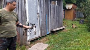 Отстрел самодельной стрелы и катушки для БоуФишинга или охоты на воде.