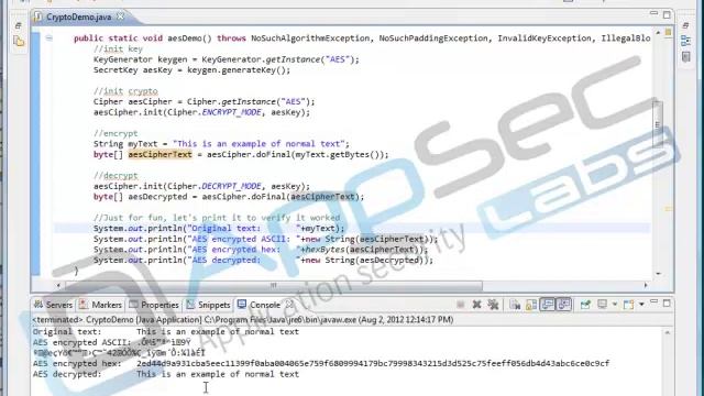 Java Secure Coding: Data Confidentiality and Integrity 12 1 Crypto