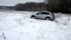 Subaru XV off road "первый снег".avi