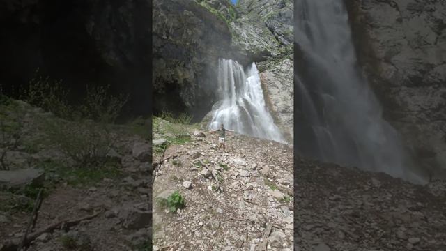 Гегский водопад в Абхазии заряжает эмоциями. Сила и мощь в Гаграх.