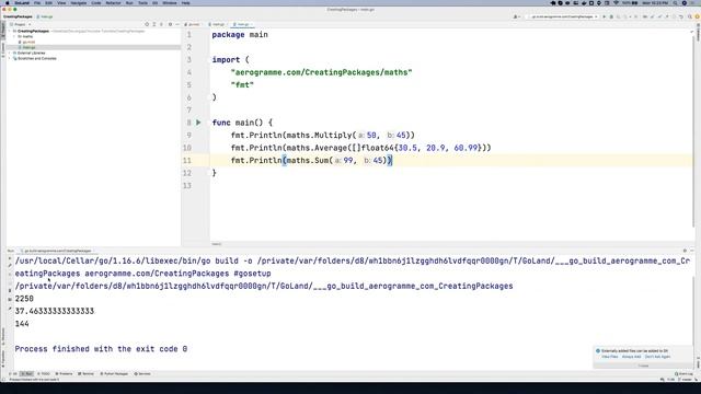 Learn to Create Packages, Import Modules using Golang - PART 37