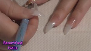 uv gel nails - holiday style tutorial