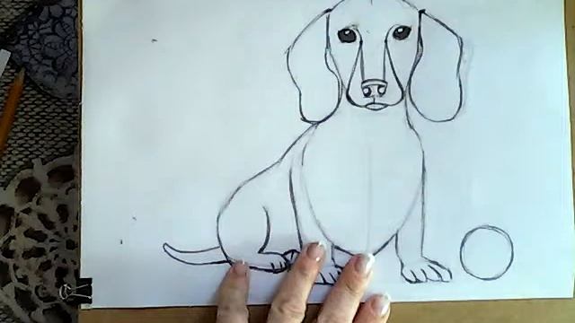 Урок № 6 "Такса" Графический рисунок смотреть онлайн