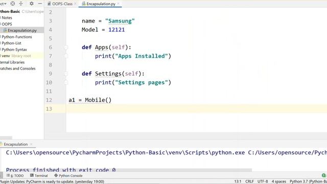 Python OOPS ( Class , Object ) | #19 Python Tamil Tutorial for Beginners
