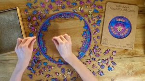 Деревянный пазл Мандала Балийский слон 30 см