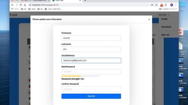 Covid19 implemented with Spring boot and React.js