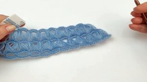 Вязание шали крючком  "Перуанские петли "