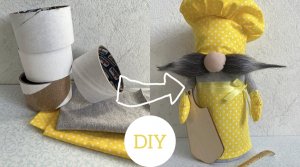 Гном-поварёнок из подручных материалов