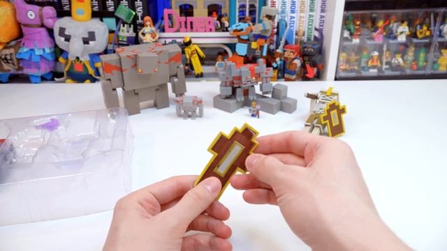 РЕДСТОУН МОНСТР и СКЕЛЕТ ИЗ "MINECRAFT DUNGEONS" ФИГУРКИ смотреть онлайн