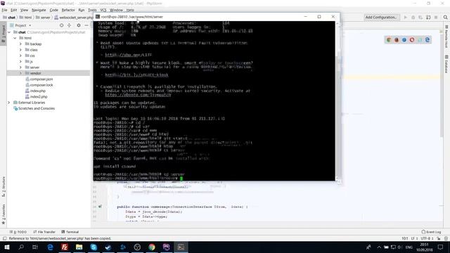 Вебсокеты в PHP. Websockets php. Ratchet websockets PHP
