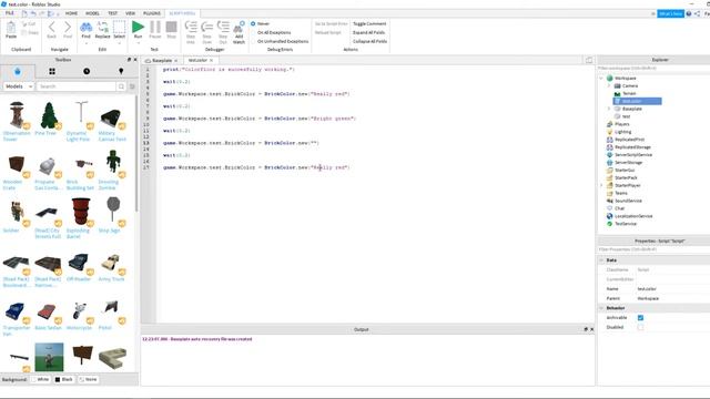 Part Change Colors Tutorial | Roblox Studio 2020 смотреть онлайн