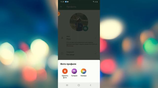 ?Как  изменить аватарку, своё имя, подпись, или номер телефона в WhatsApp на Android