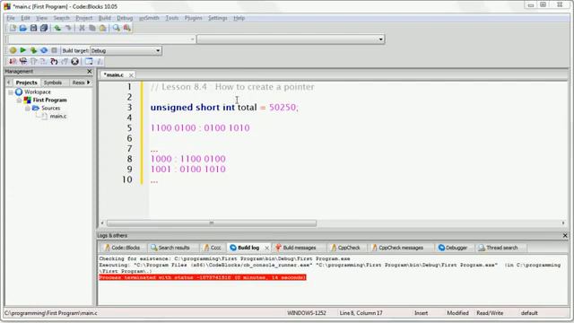 Lesson 9 4 How to create a pointer in C смотреть онлайн