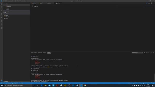 Git status und ignore - Wie aktuell ist der Arbeitsbereich ? смотреть онлайн