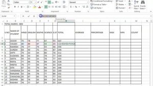 EXCEL FIND TOTAL , AVERAGE, %, COUNT, MAXIMUM, MINIMUM