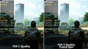 AMD FSR 3 Frame Generation on RX 6500 XT
