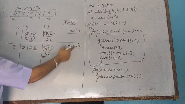 Bubble Sort | JAVA | Array | icse | isc | class 10 смотреть онлайн