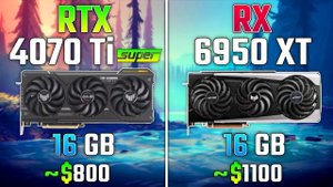 RTX 4070 Ti SUPER vs RX 6950 XT Тест в 7 играх