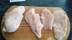 Сочный шницель из куриных грудок на сковороде
