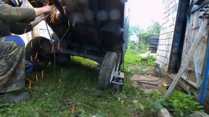 Прицеп на самоделку.Запаска на прицеп. #17