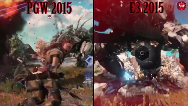 Horizon: Zero Dawn Downgrade?  E3 VS PGW Footage Comparison смотреть онлайн