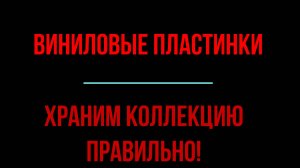 Как хранить виниловые пластинки