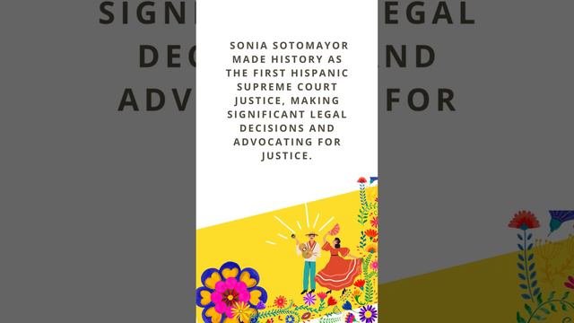 25  Sonia Sotomayor   Hispanic Heritage Month #highschool #hispanicheritagemonth