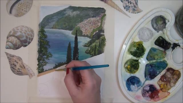 #art #artist Рисуем гуашью просто. Пейзаж " Жёлтая машина" (2021) смотреть онлайн