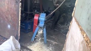Испытание Шепореза Измельчителя Горбыля Молотковый Измельчитель Измельчительветок Измельчение Опило