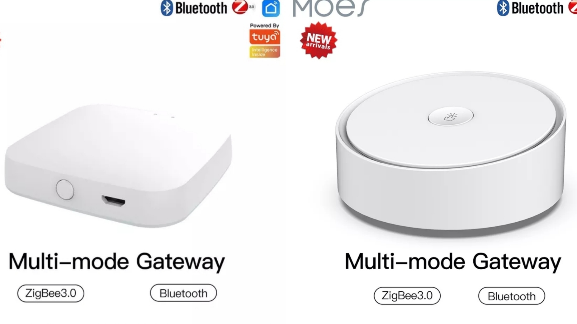 Шлюз для умного дома Tuya ZigBee 3 с поддержкой WiFi и Bluetooth