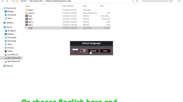 NEED FOR SPEED Payback how to change language from russian to english смотреть онлайн