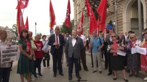 Сергей Обухов на акции у посольства США: Никакого распада РФ