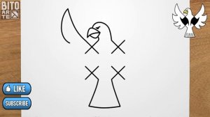 Как нарисовать Ястреб (4х4 точки)